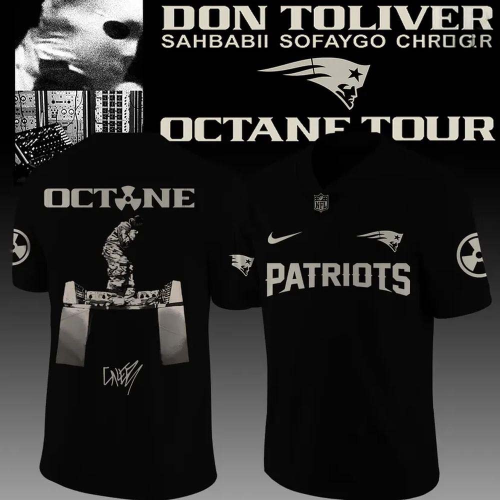 New England Patriots x Don Toliver Octane Tour Navy Radiation Symbol Football Jersey