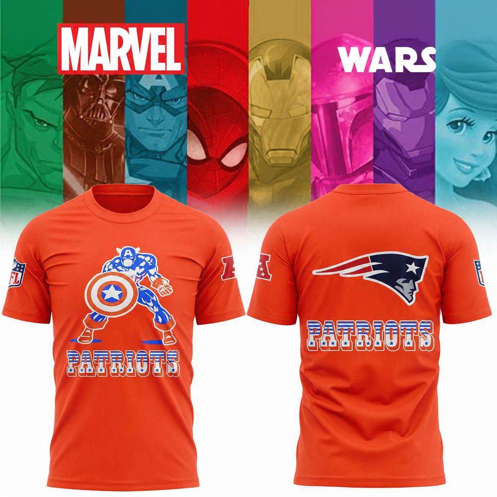 2026 New England Patriots x Marvel Characters Limited Edition Shirt