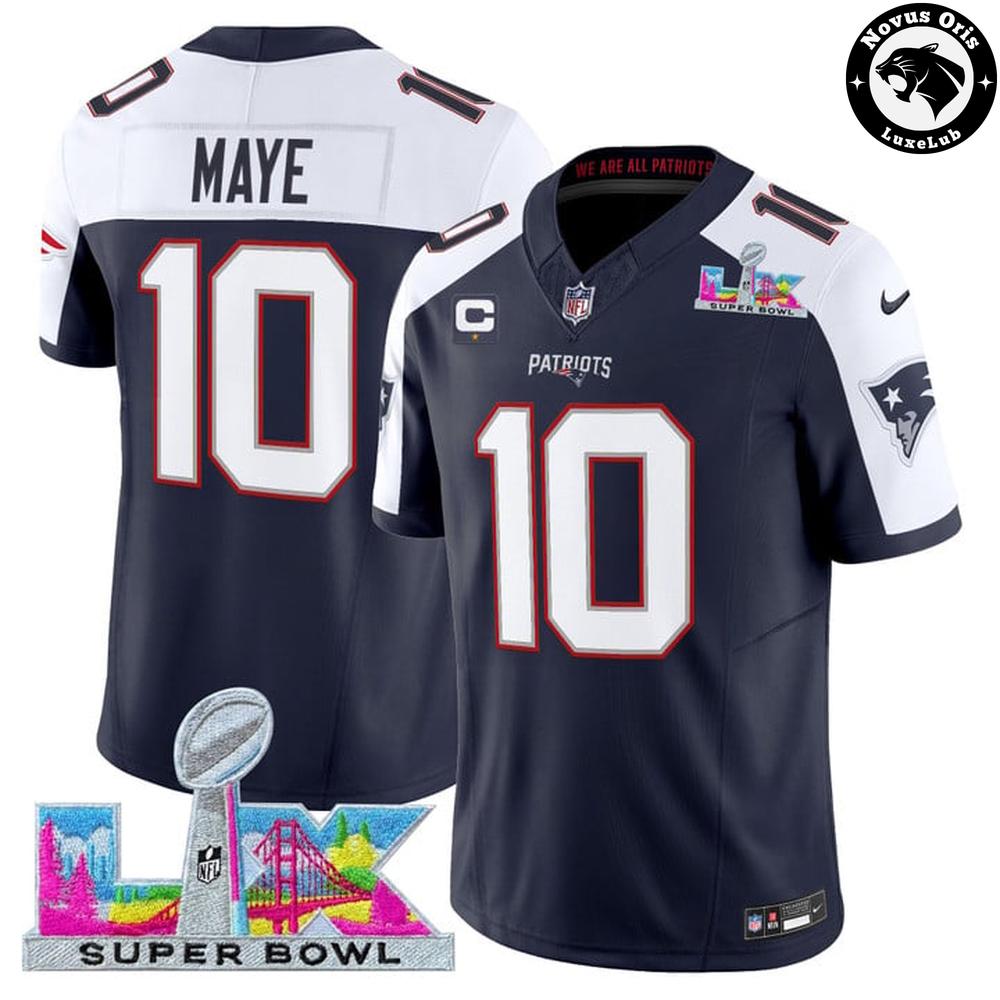 New England Patriots x Super Bowl LX – 2026 NFL Football Jersey