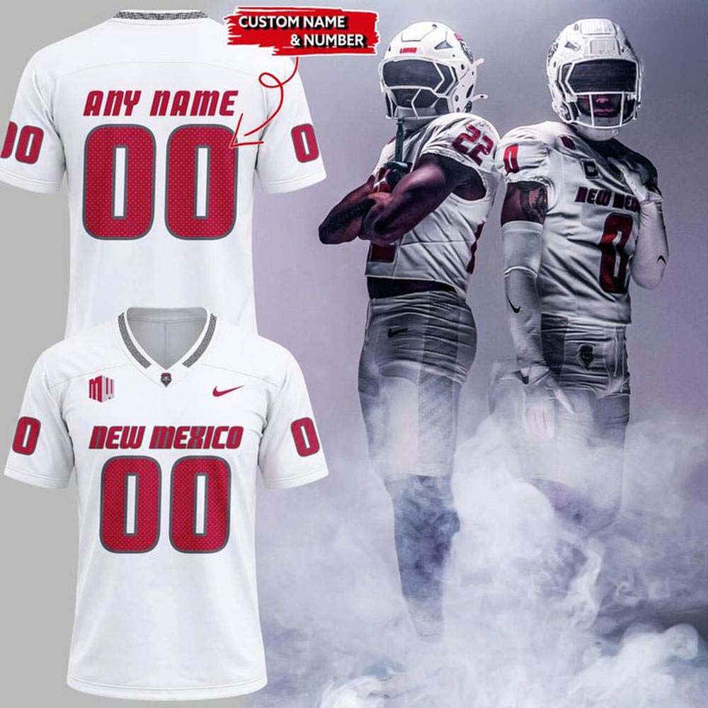 New Mexico Football Whiteout Conditions Football Jersey