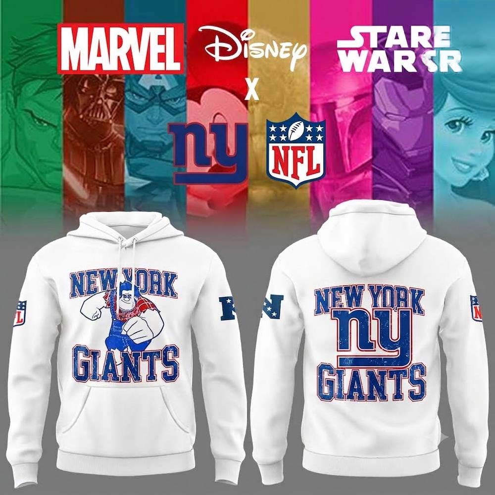 New York Giants x Disney Characters Merchandise Collection Hoodie - Gift for Fans