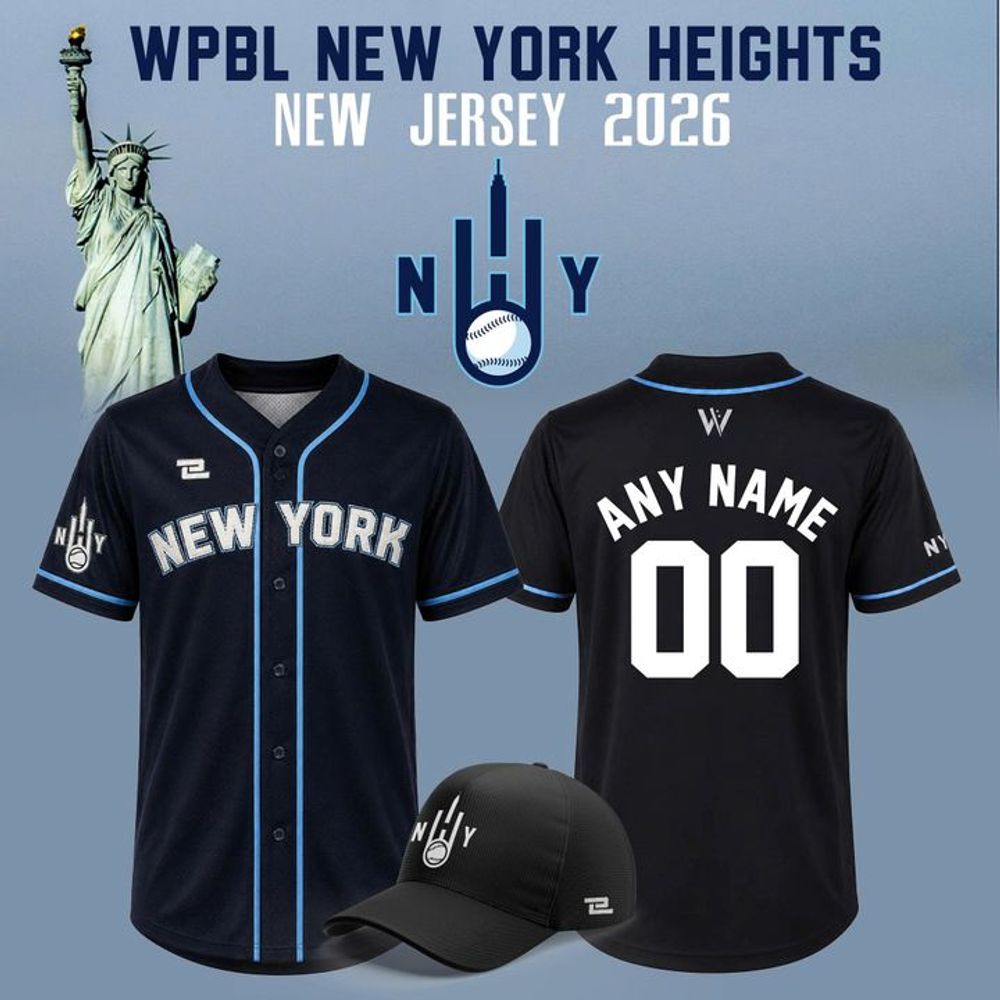 New York Heights WPBL 2026 Season Away Baseball Jersey