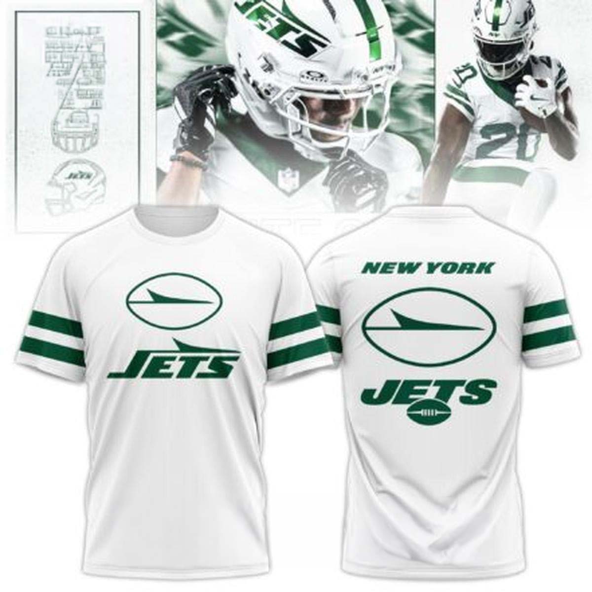 White Out New York Jets T-shirt