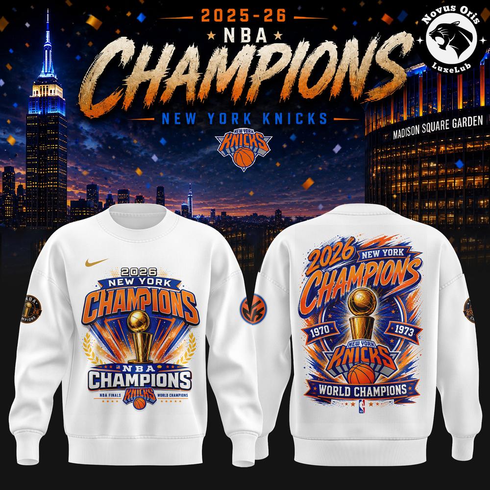 New York Knicks 2026 Champions 1970 1973 2026 NBA Finals Sweatshirt 1 - Unicasport New York Knicks 2026 Champions 1970 1973 2026 NBA Finals Sweatshirt