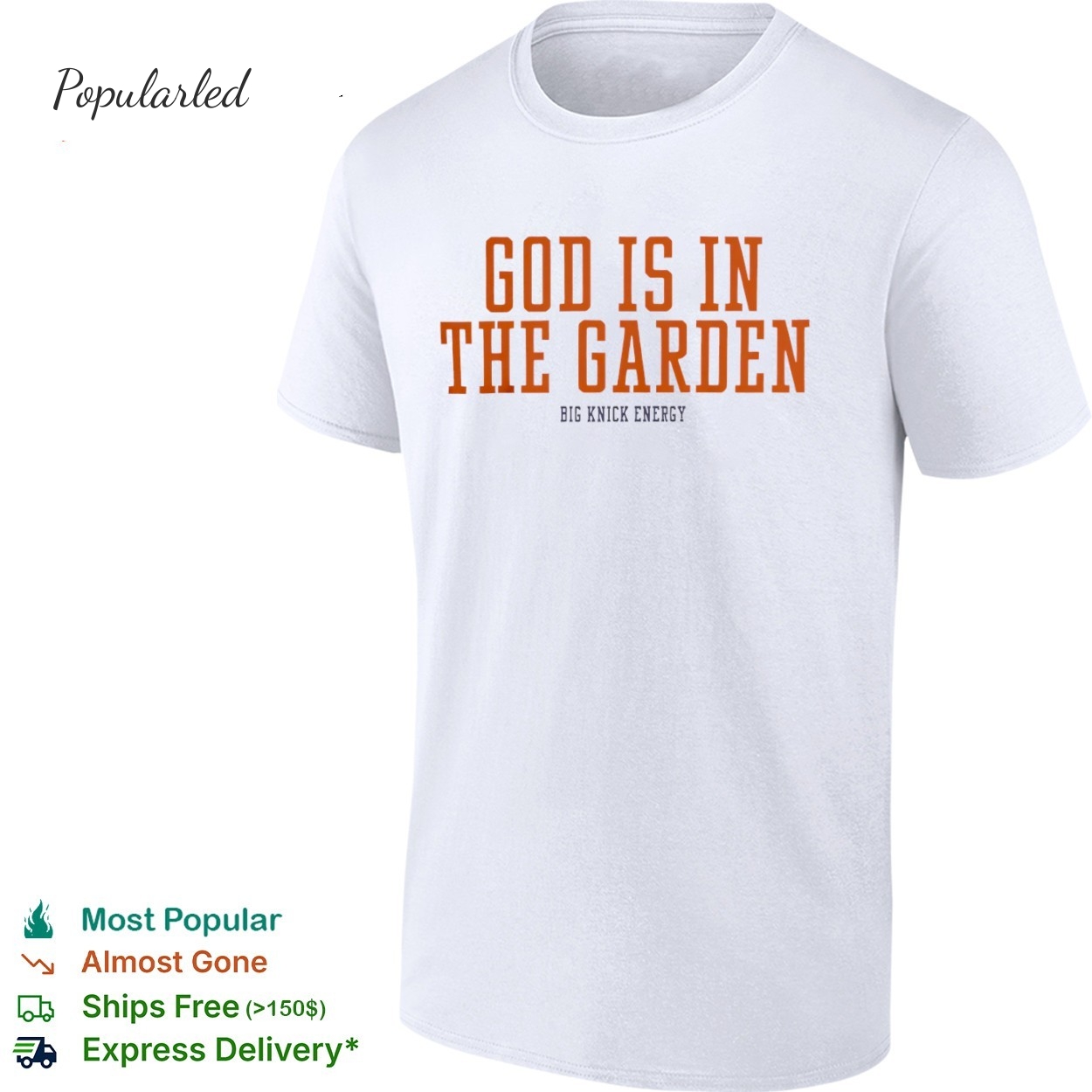 New York Knicks God Is In The Garden NBA Playoffs 2026 shirt