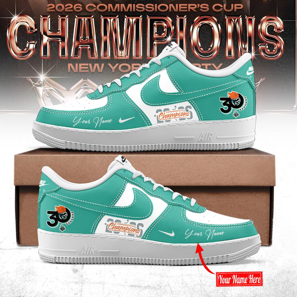 New York Liberty Teal and White 2026 WNBA Champions Sneakers