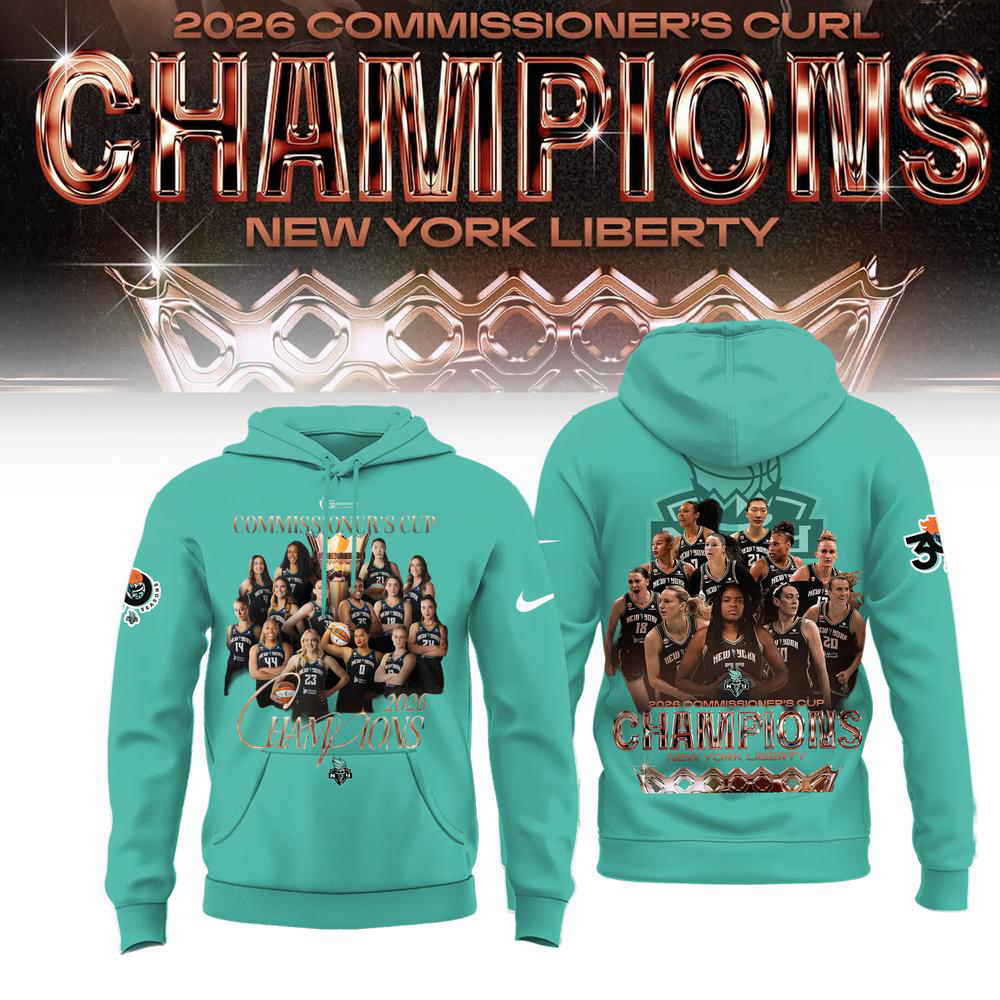 New York Liberty 2026 WNBA Champions Teal Basketball Hoodie