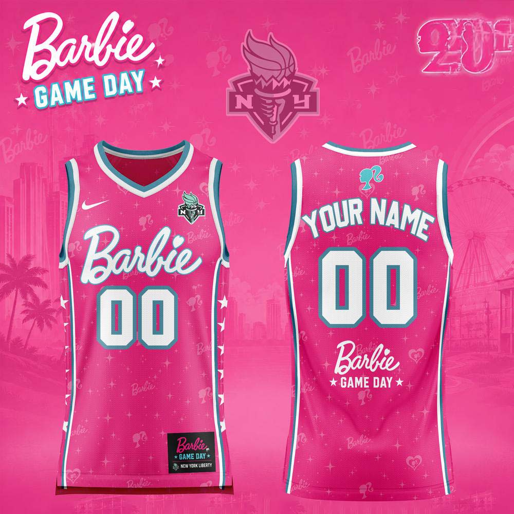Barbie New York Liberty Game Day 2026 Basketball Jersey - Best Gift for Fans