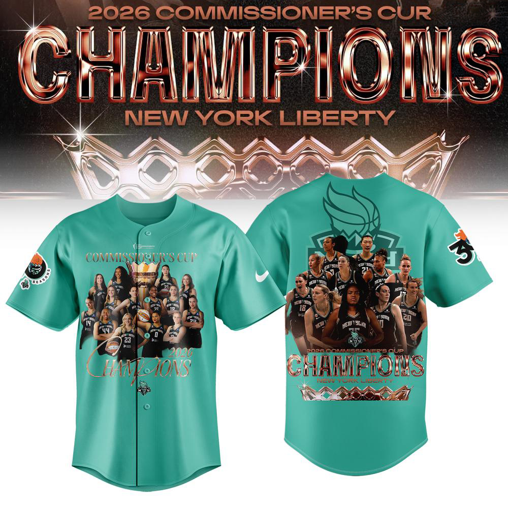 New York Liberty Teal 2026 WNBA Champions Baseball Jersey