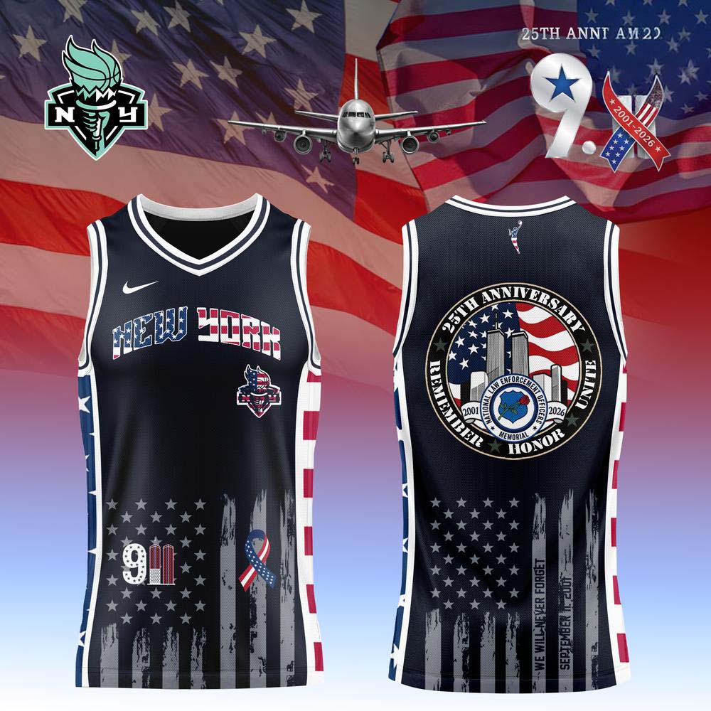 New York Liberty 9/11 25th Anniversary Basketball Jersey WNBA Fan Collection 2 - Unicasport New York Liberty 9/11 25th Anniversary Basketball Jersey WNBA Fan Collection