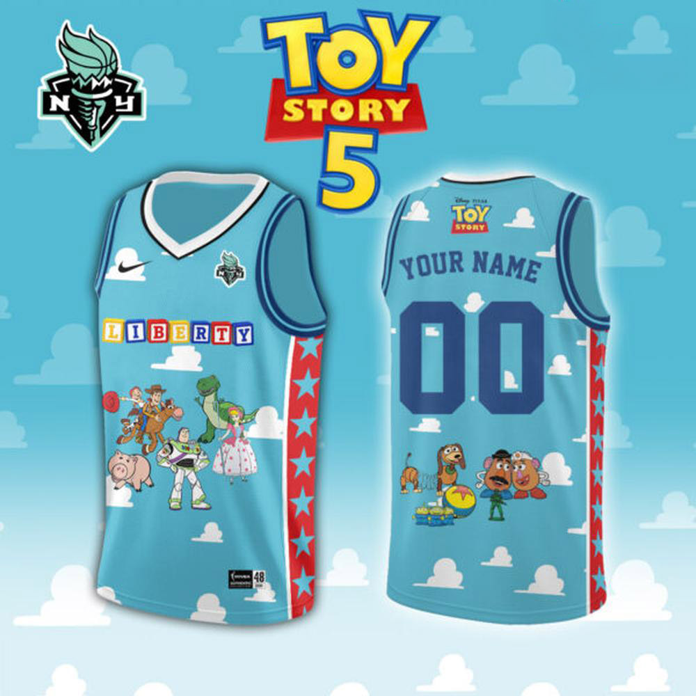 Toy Story 5 x New York Liberty Game Day Basketball Jersey 1 - Unicasport Toy Story 5 x New York Liberty Game Day Basketball Jersey