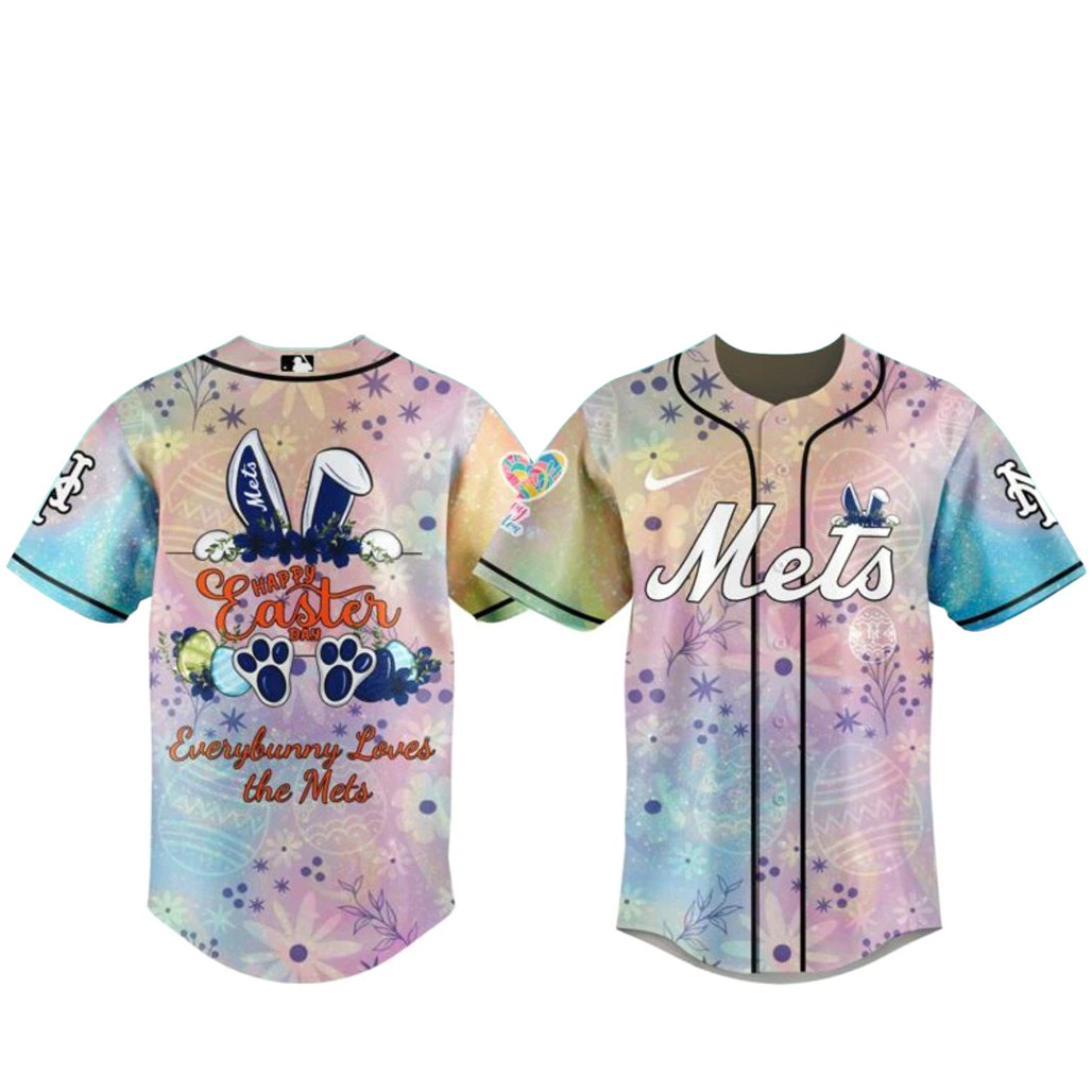 New York Mets Happy Easters Day 2026 Baseball Jersey