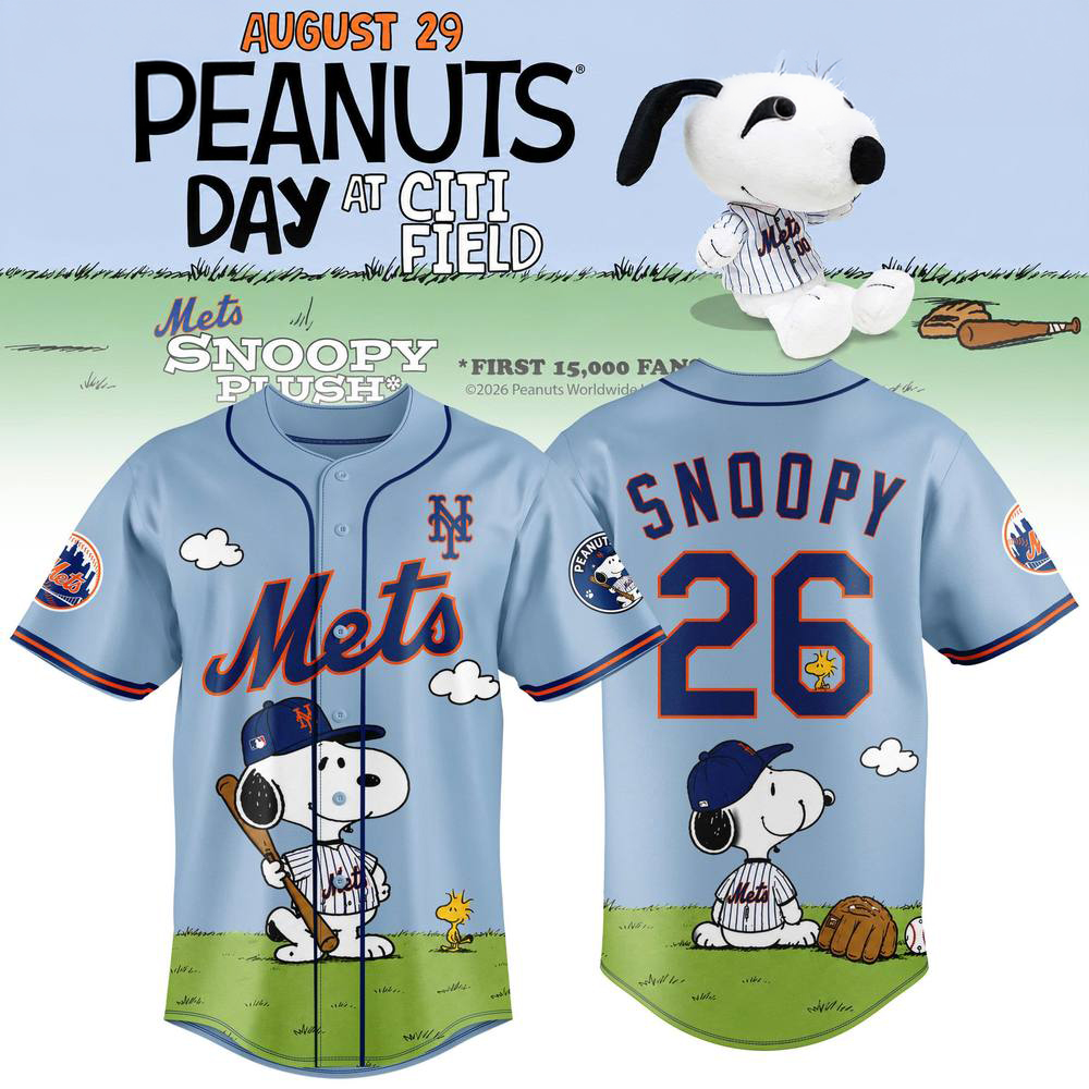 New York Mets Peanuts Day Baseball Jersey