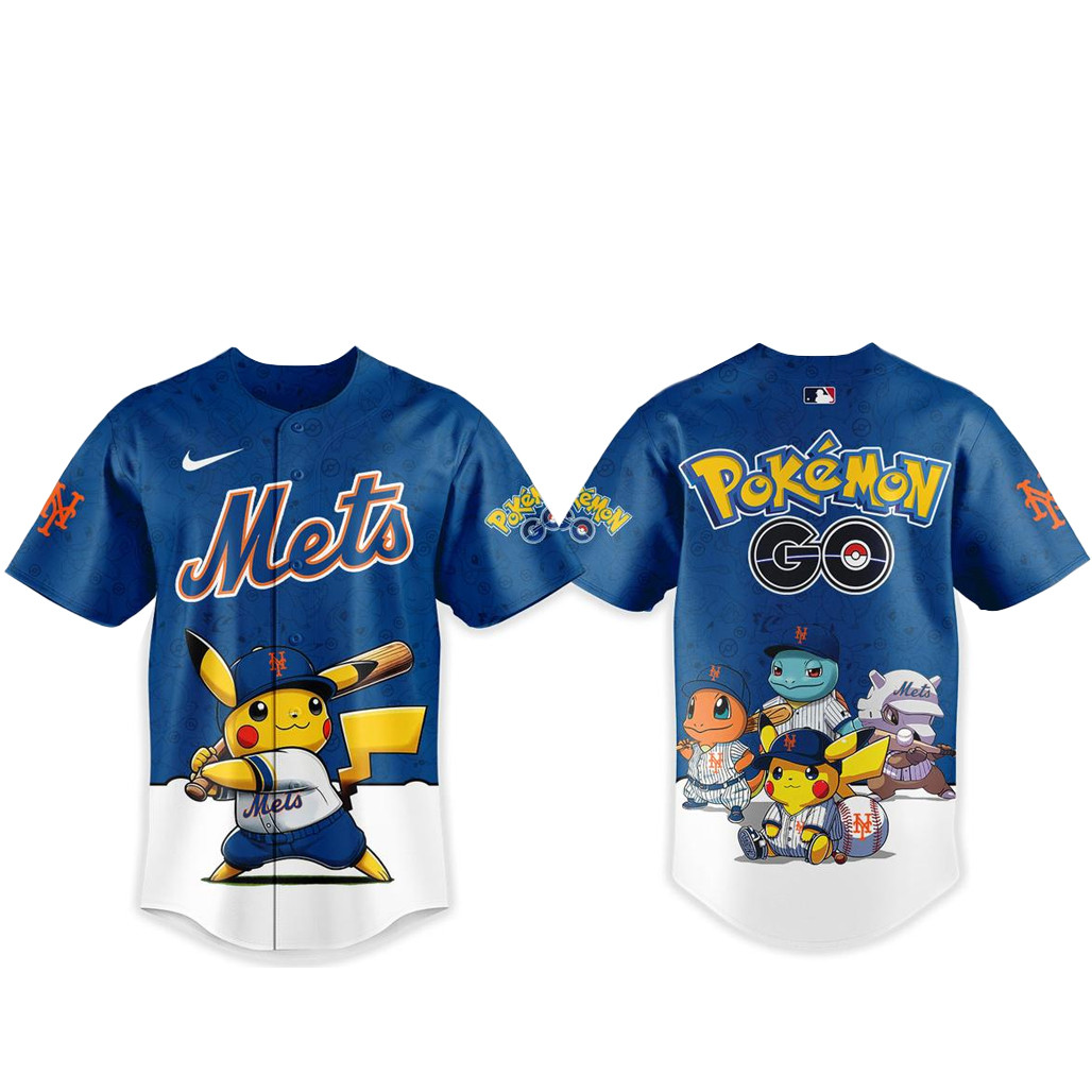 New York Mets Pokemon Go Night 2026 Baseball Jersey