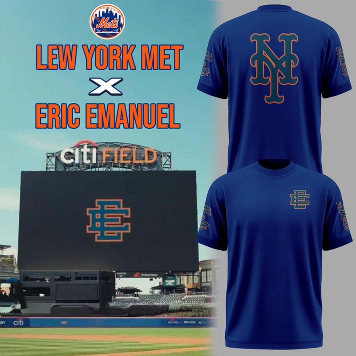 New York Mets x Eric Emanuel Limited Edition Baseball T-Shirt Gift for Fans