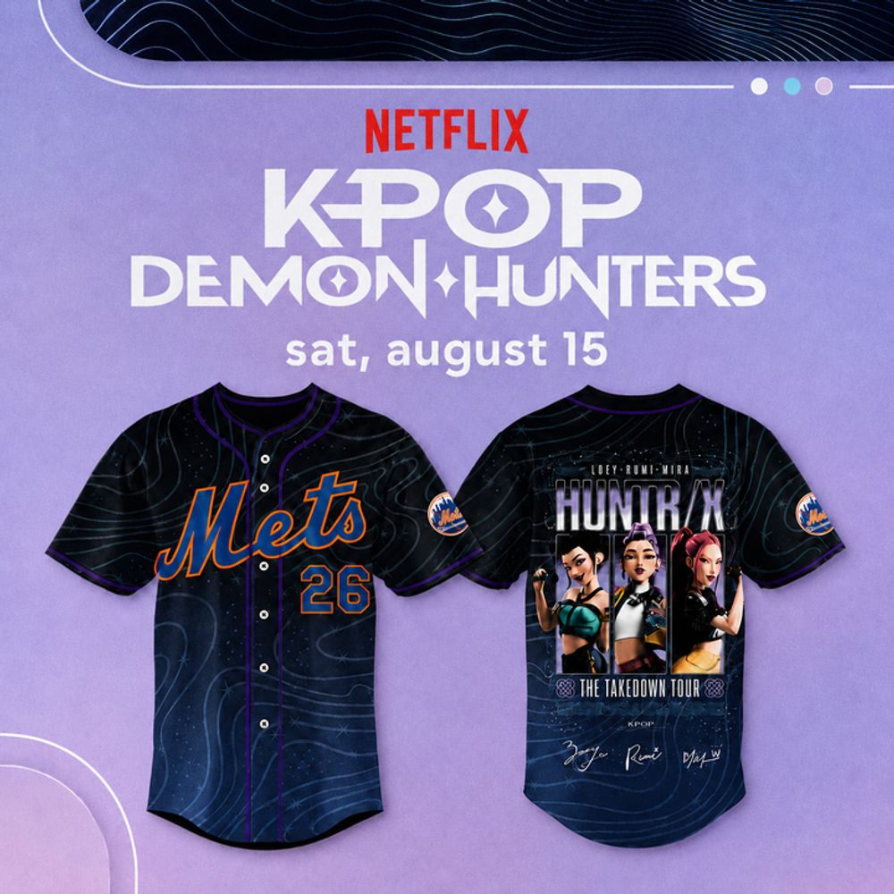 New York Mets x KPop Demon Hunters The Takedown Tour 2026 Baseball Jersey - Best Gift for Fans
