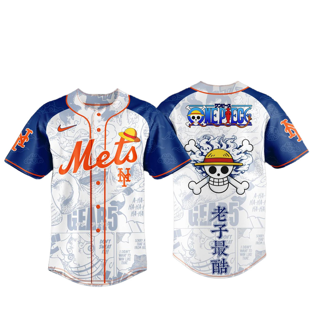 New York Mets x One Piece Night 2026 Baseball Jersey