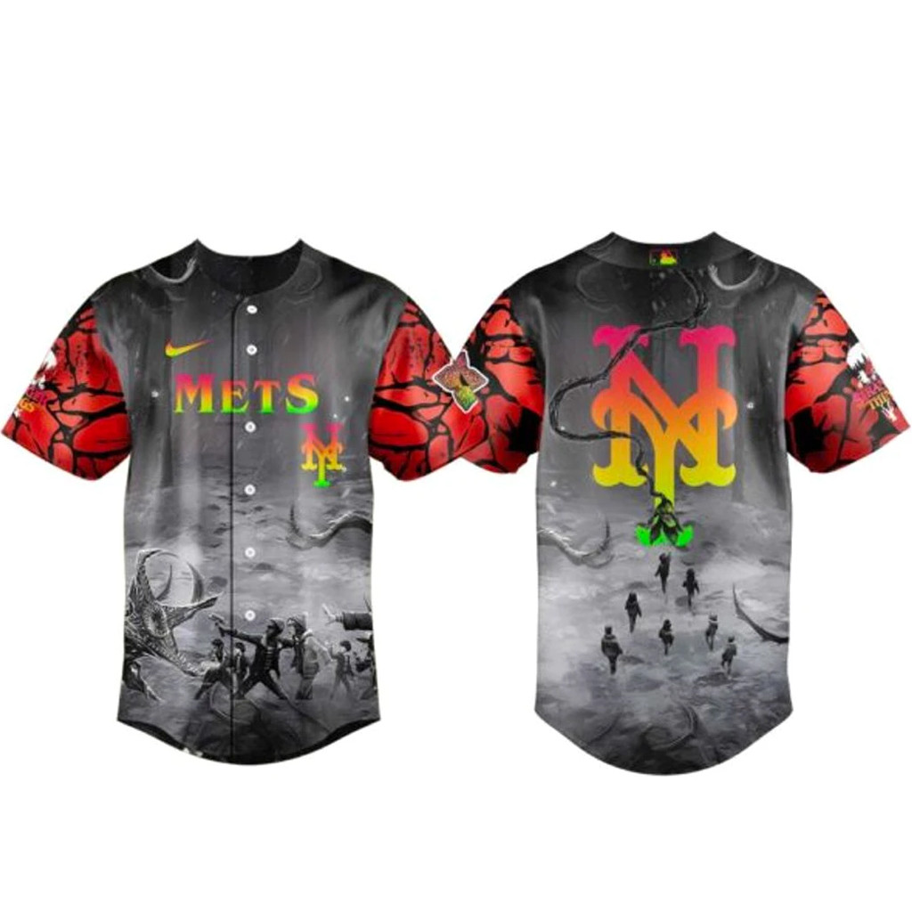 New York Mets x Stranger Things Tales From 85 Baseball Jersey