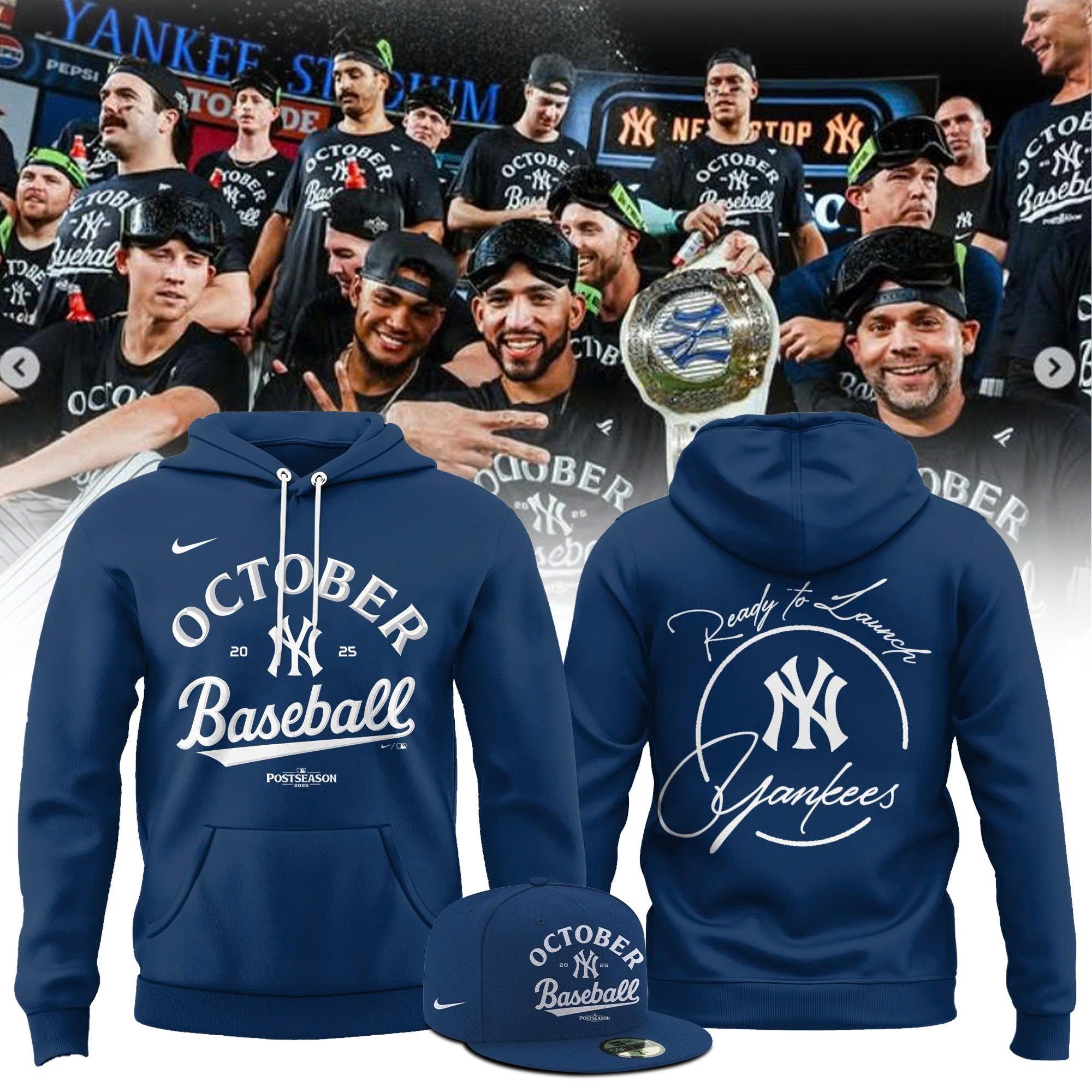 New York Yankees October 2026 Postseason Hoodie New Version