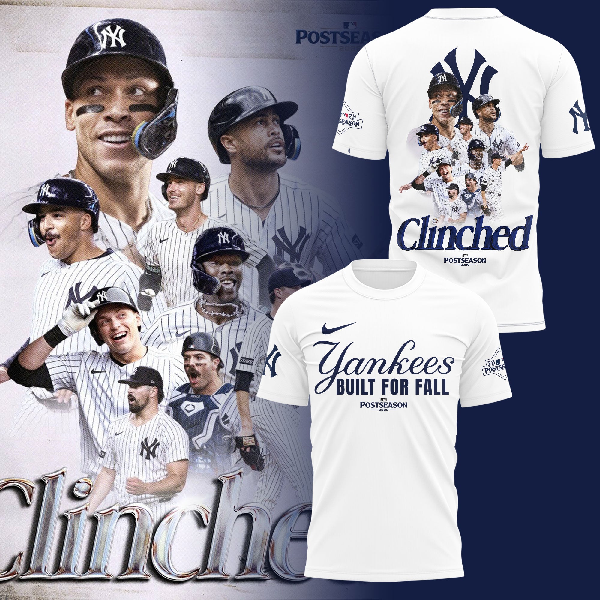 New York Yankees October 2026 Postseason TShirt 9103832482005