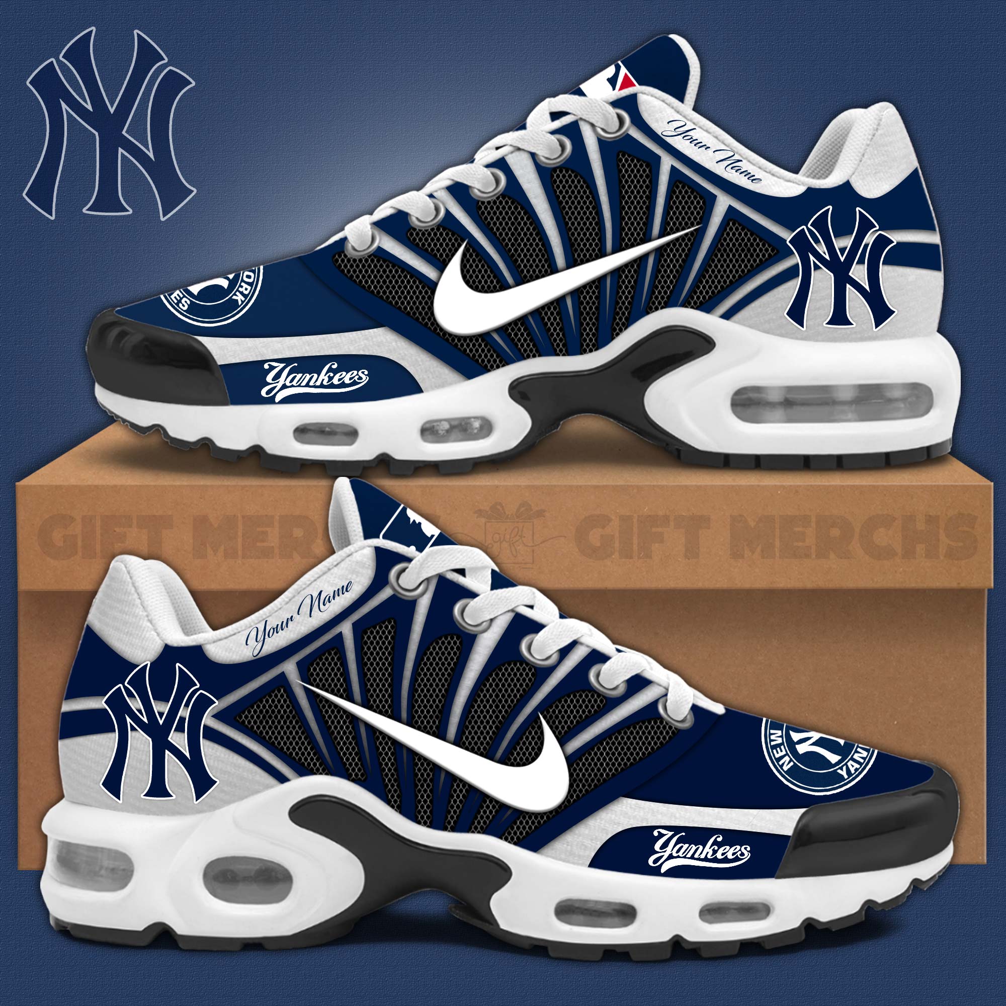 New York Yankees Personalized TN Shoes 2026