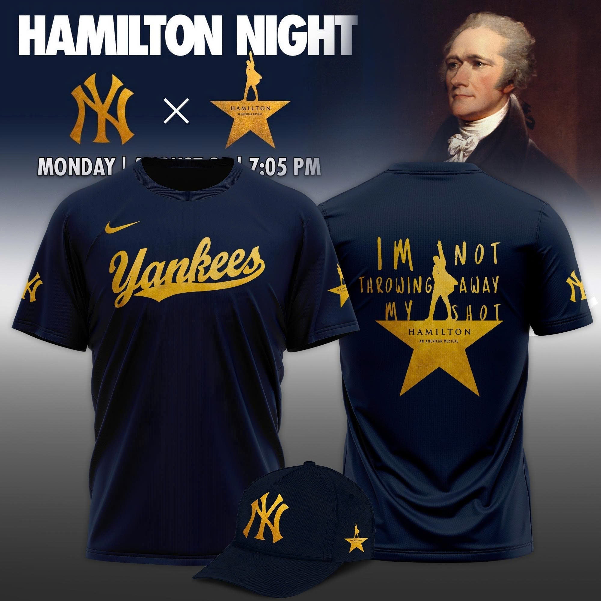 New York Yankees x Hamilton Night 2026 Limited Edition TShirt