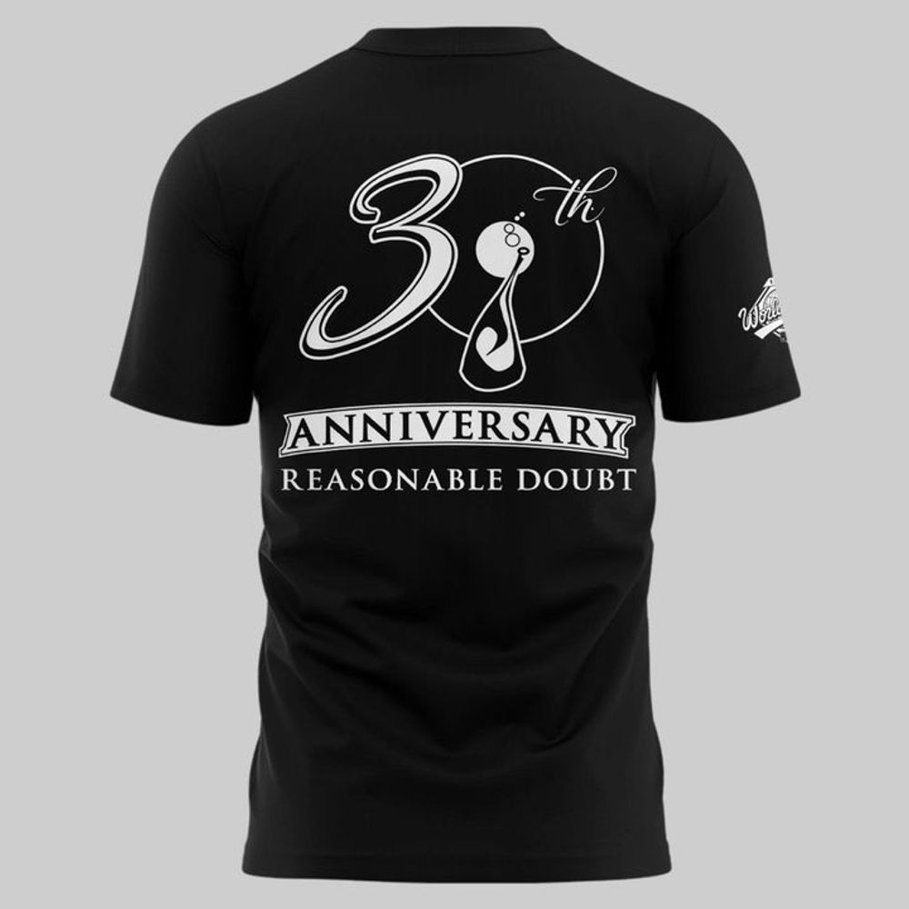 New York Yankees x JAY-Z 30th Anniversary Reasonable Doubt Black Shirt - Image 3