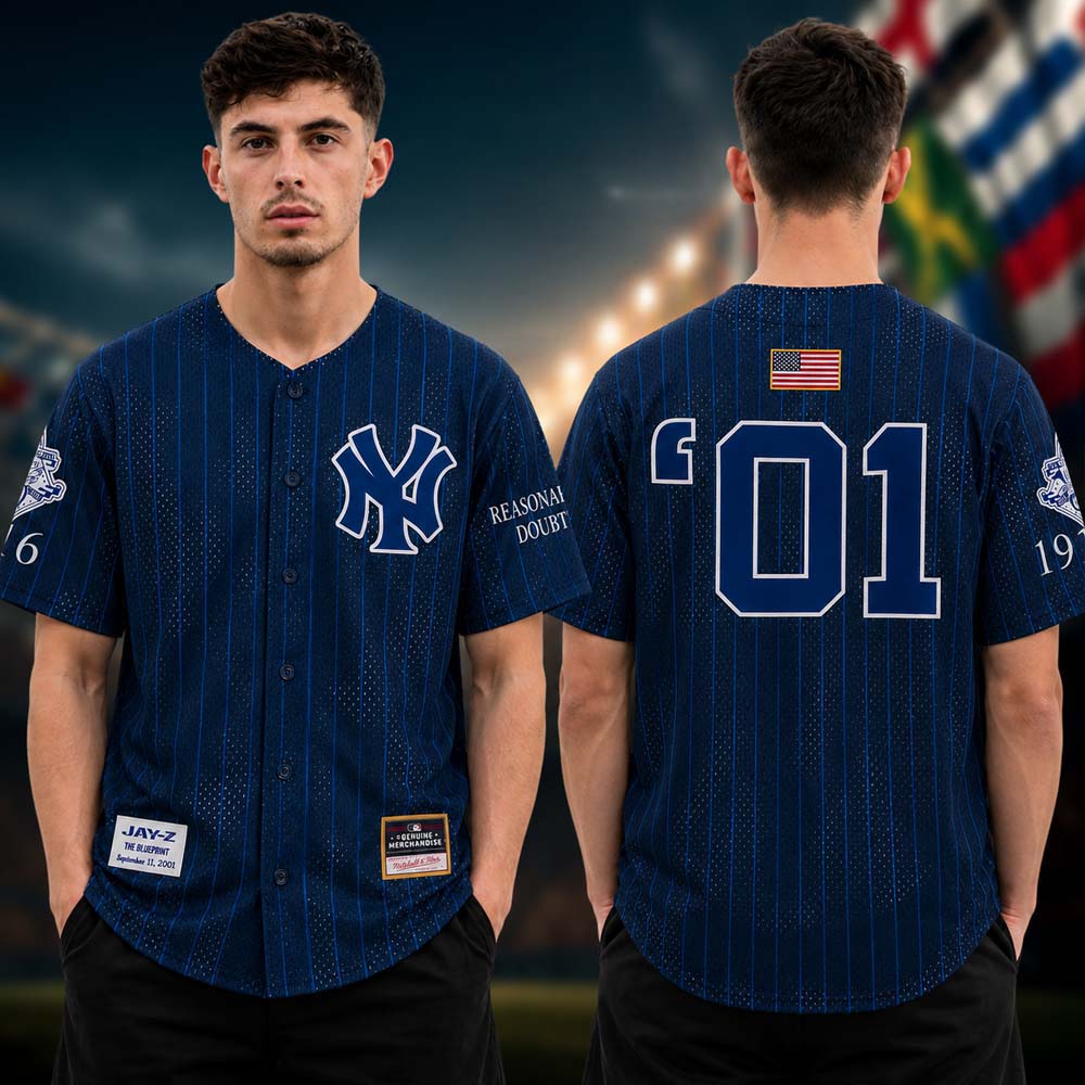 New York Yankees Jay Z Navy Baseball Jersey