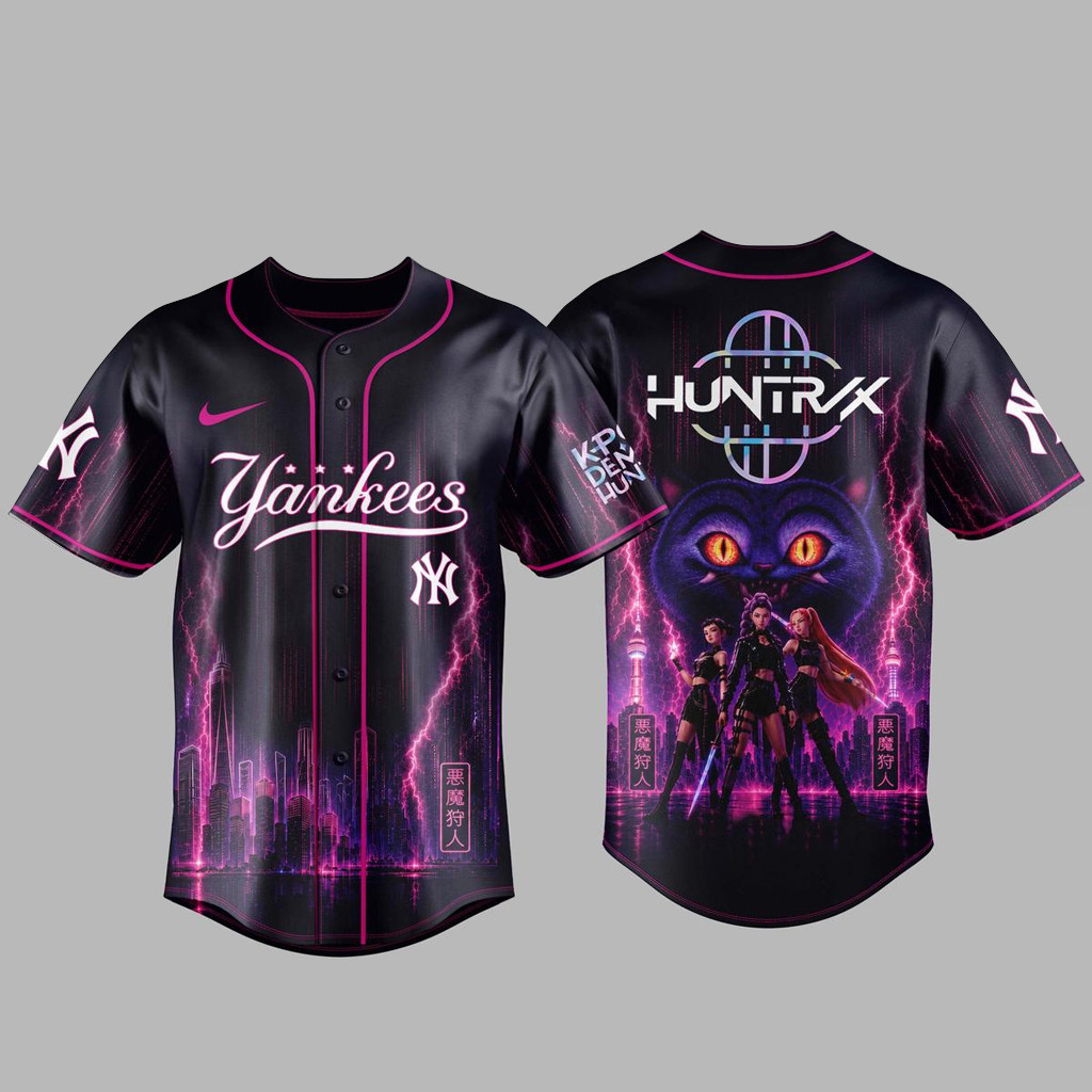 New York Yankees x K-Pop Demon Hunters Night 2026 Huntrix Baseball Jersey