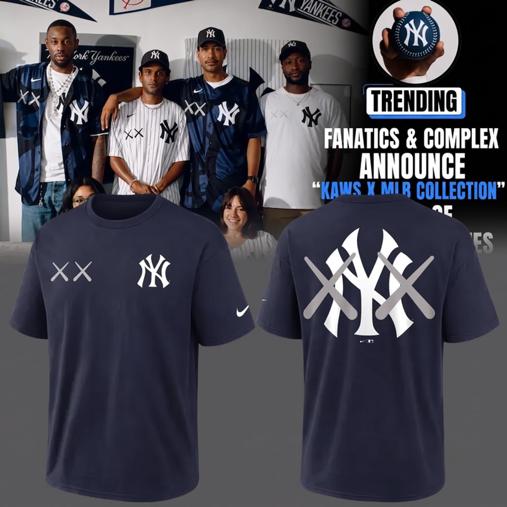 New York Yankees x KAWS 2026 Special Navy T-Shirt