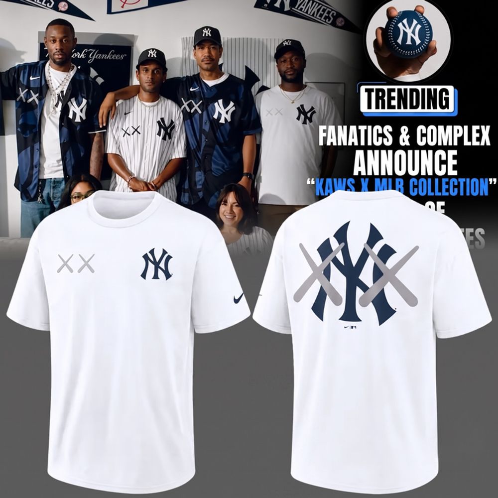 New York Yankees x KAWS 2026 Special White Shirt