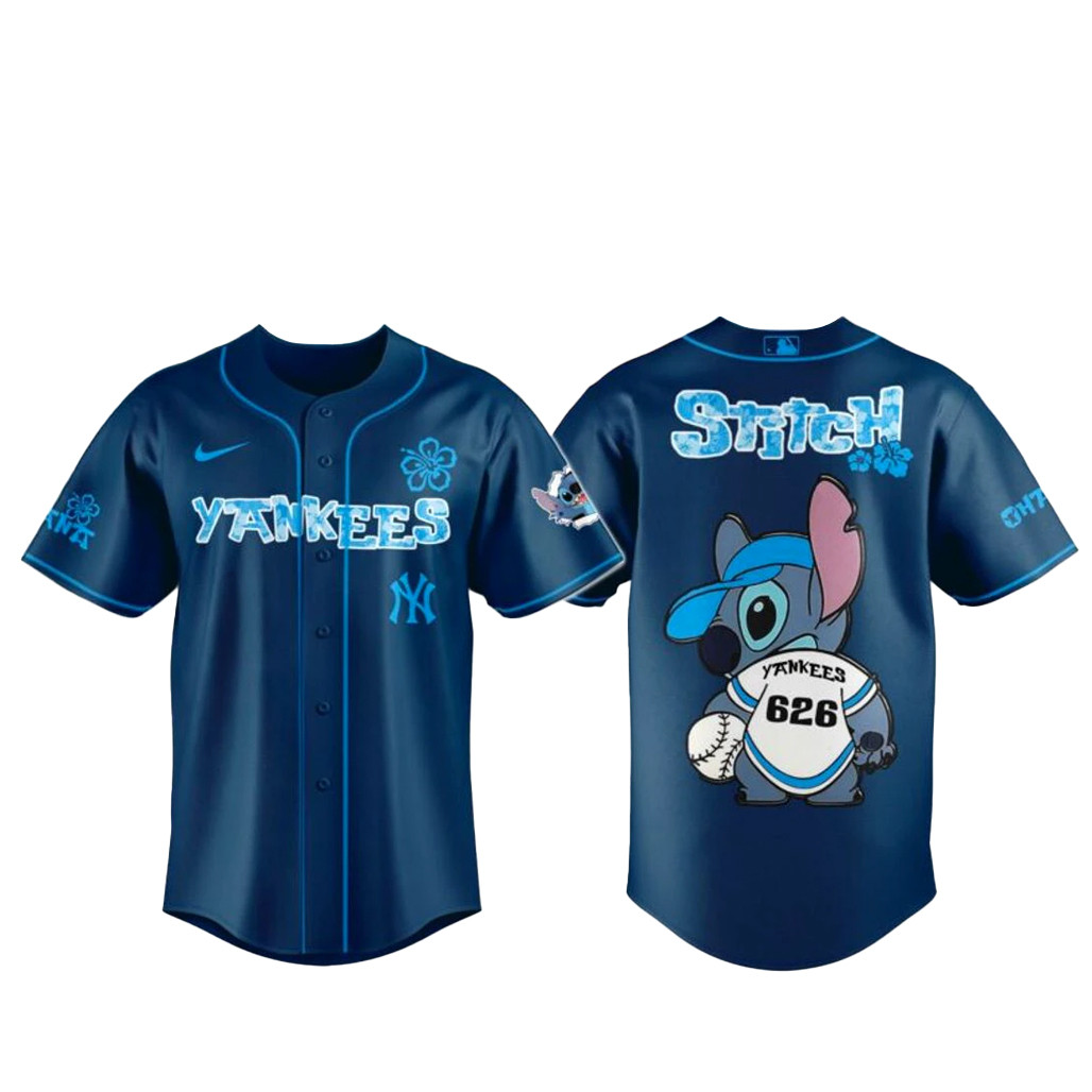New York Yankees x Stitch 626 Baseball Jersey