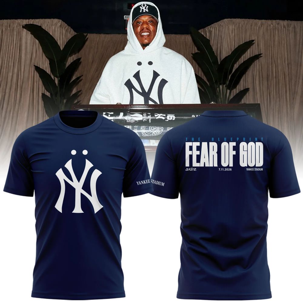 New York Yankees x x Jayz Fear Of God 2026 Special Navy Shirt