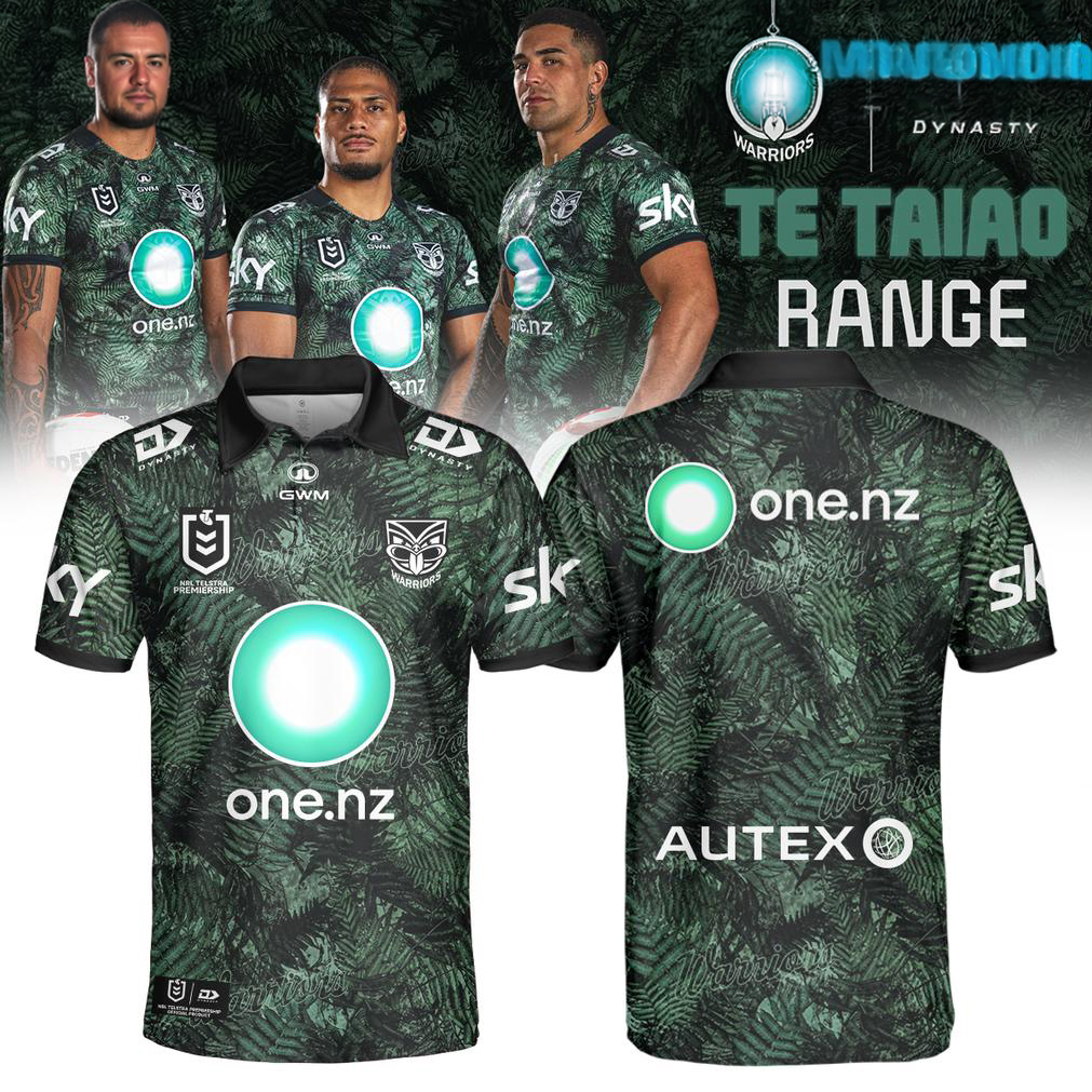 New Zealand Warriors 2026 Te Taiao Range Polo Shirt