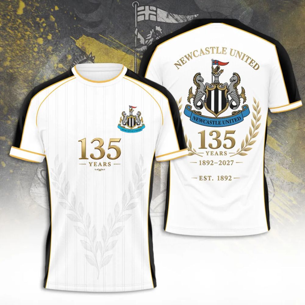 Newcastle United 135th Anniversary Limited Edition White Shirt