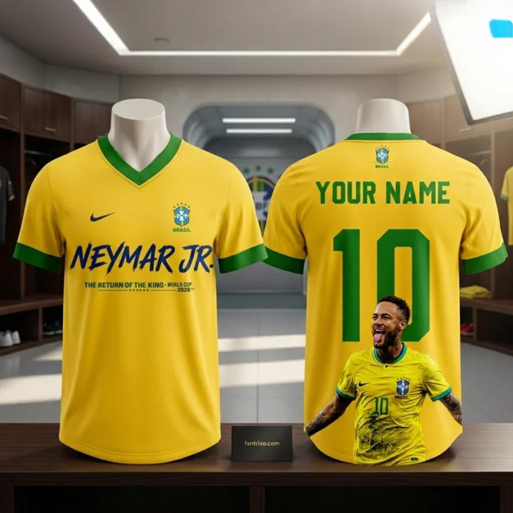 Neymar Jr Brazil World Cup 2026 Football Jersey