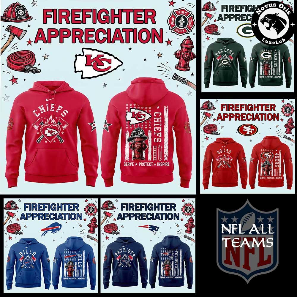 NFL Firefighter Appreciation 2026 Pullover Hoodie 1 - Unicasport NFL Firefighter Appreciation 2026 Pullover Hoodie