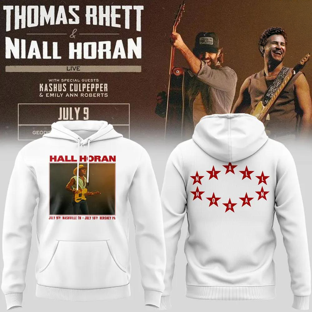 Niall Horan Thomas Rhett White Live Concert Hoodie