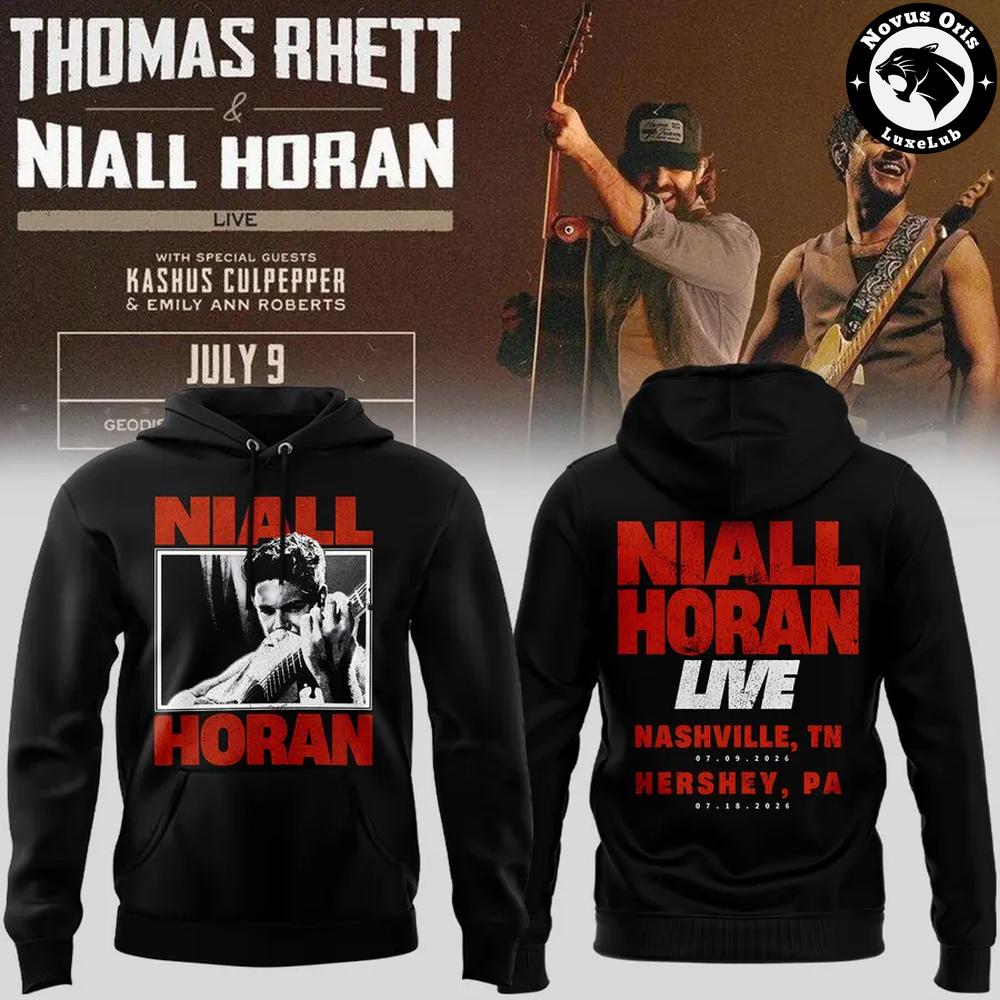 Niall Horan x Thomas Rhett Live Concert 2026 Tour Merchandise Hoodie