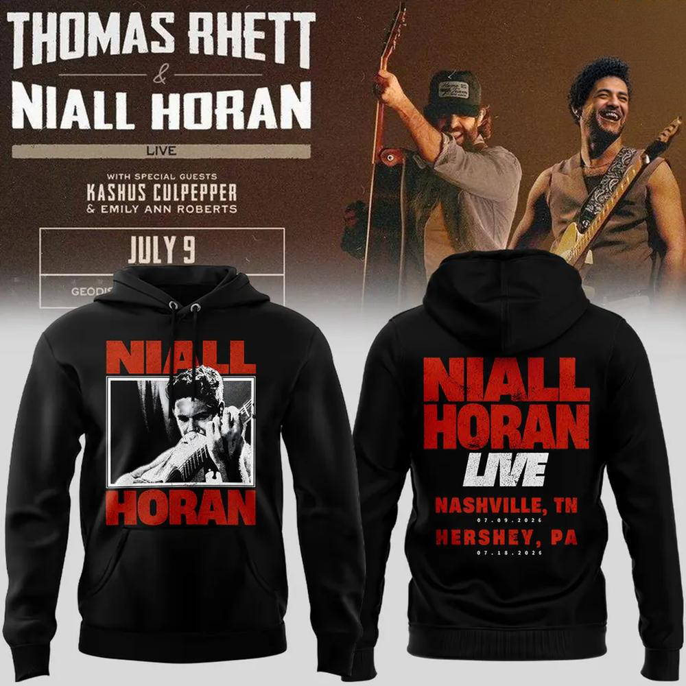 Niall Horan x Thomas Rhett Live Concert 2026 Tour Merchandise Hoodie