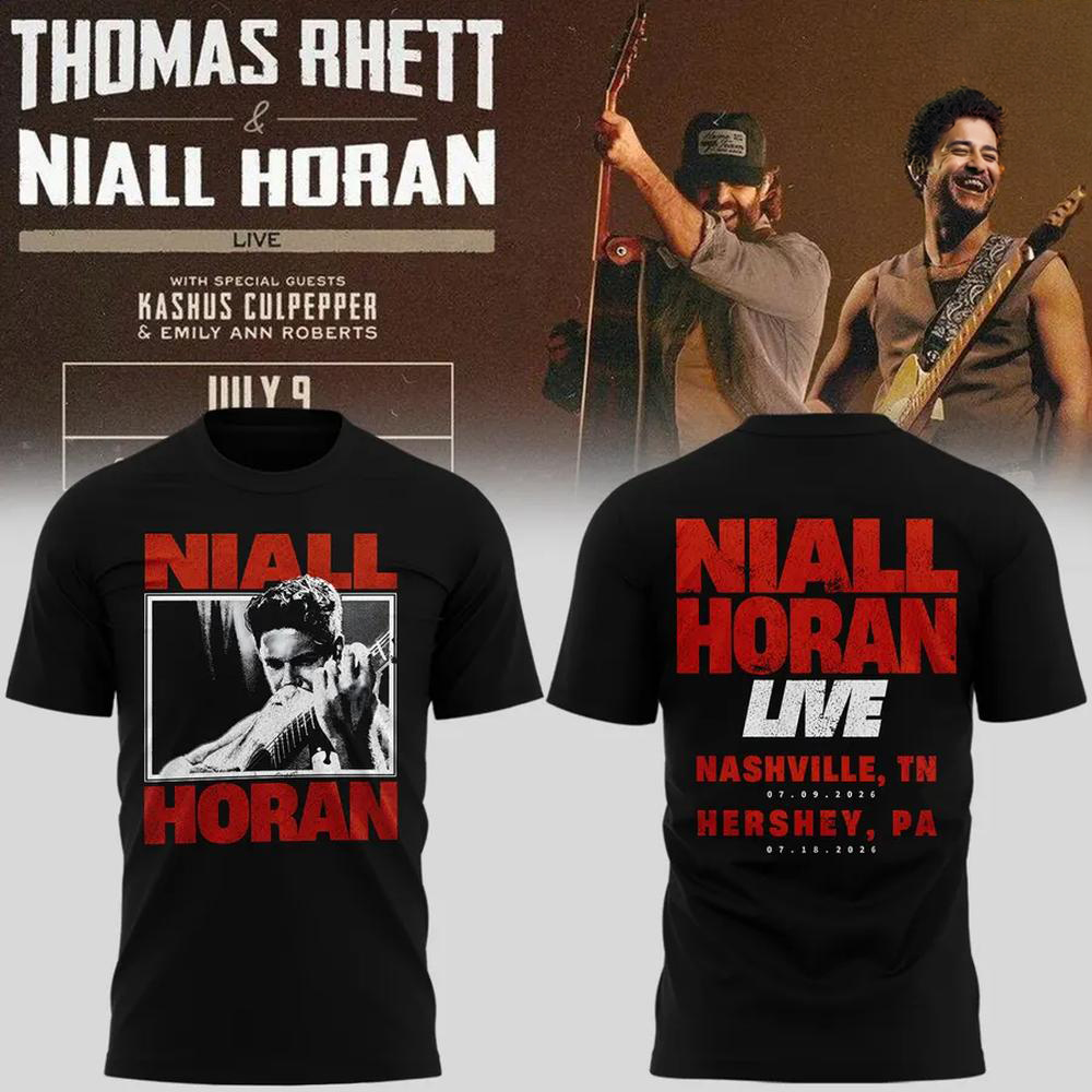 Niall Horan x Thomas Rhett Live Concert 2026 Tour Merchandise TShirt