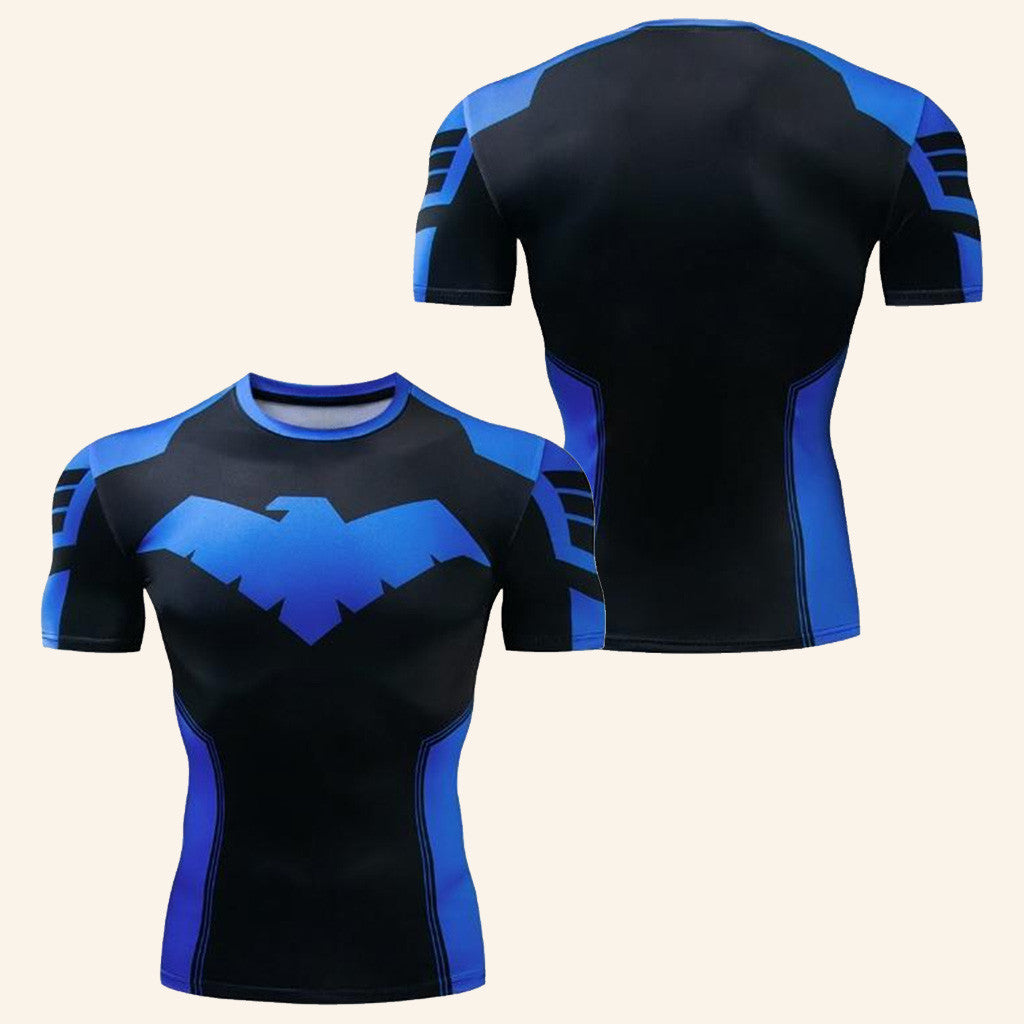 Nightwing Compression Shirt Symbol Bird Rash Guard Best Gifts For Him