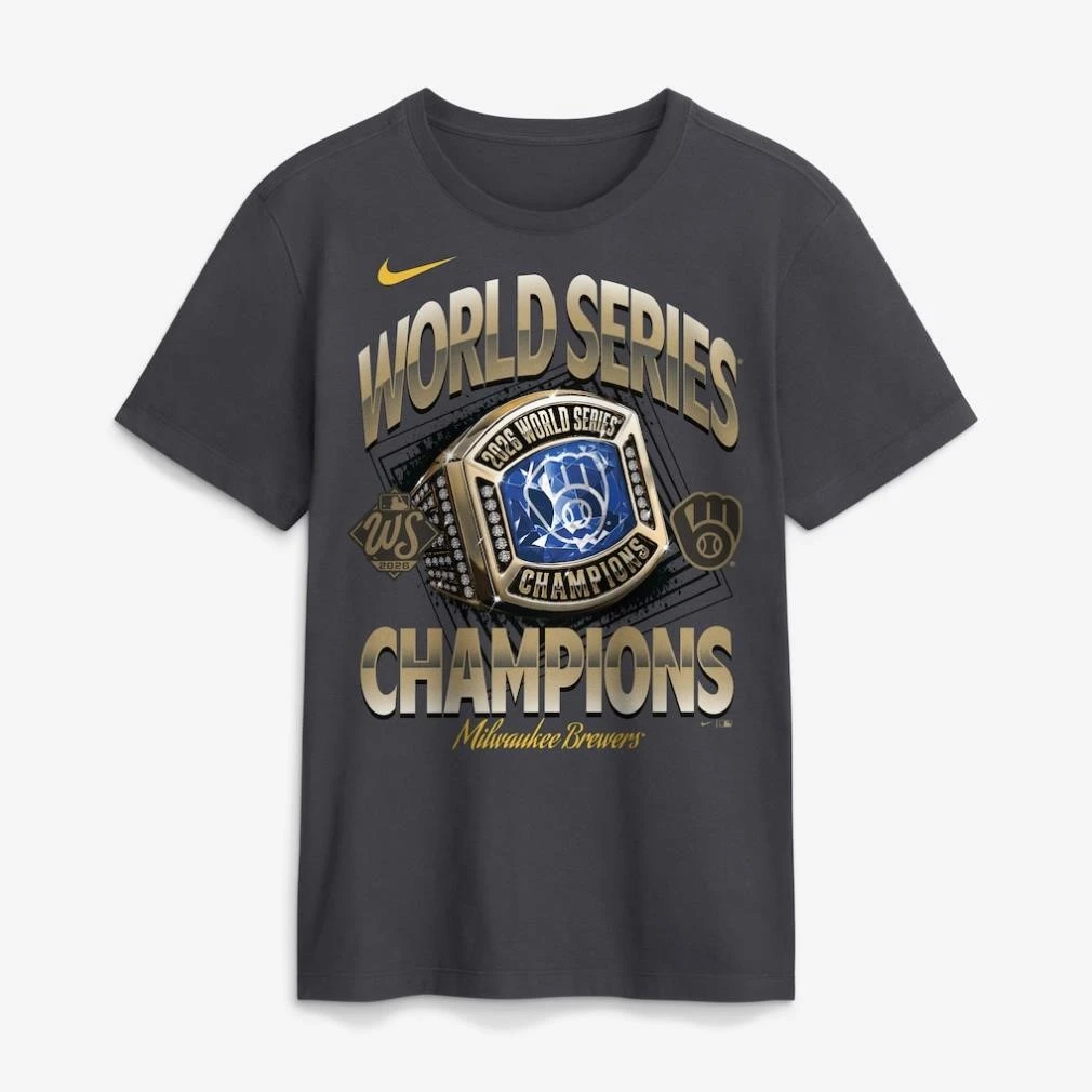Nike Milwaukee Brewers 2026 World Series Champions Ring Shirt
