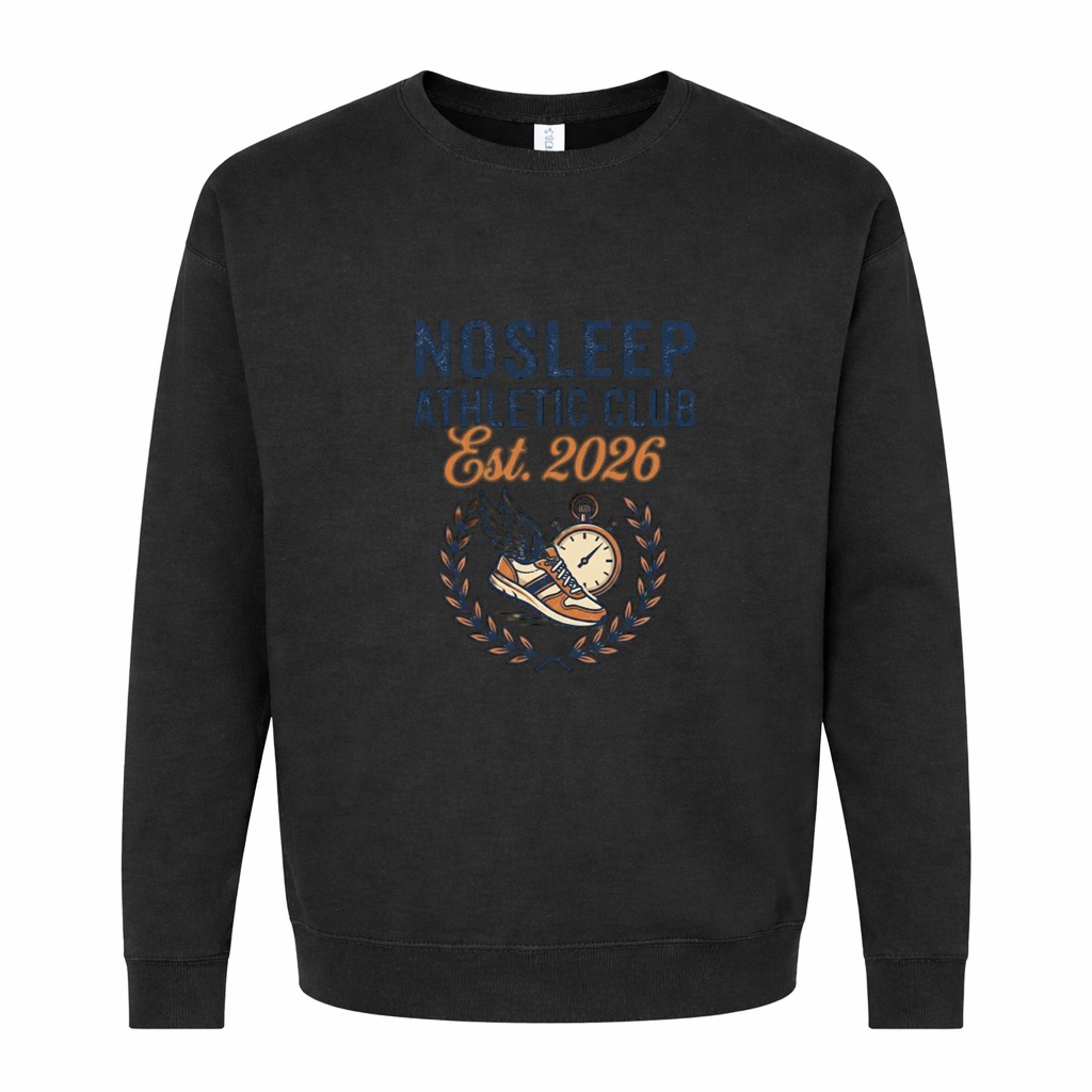 No Sleep Athletic Club Est.2026 Graphic Sweatshirt
