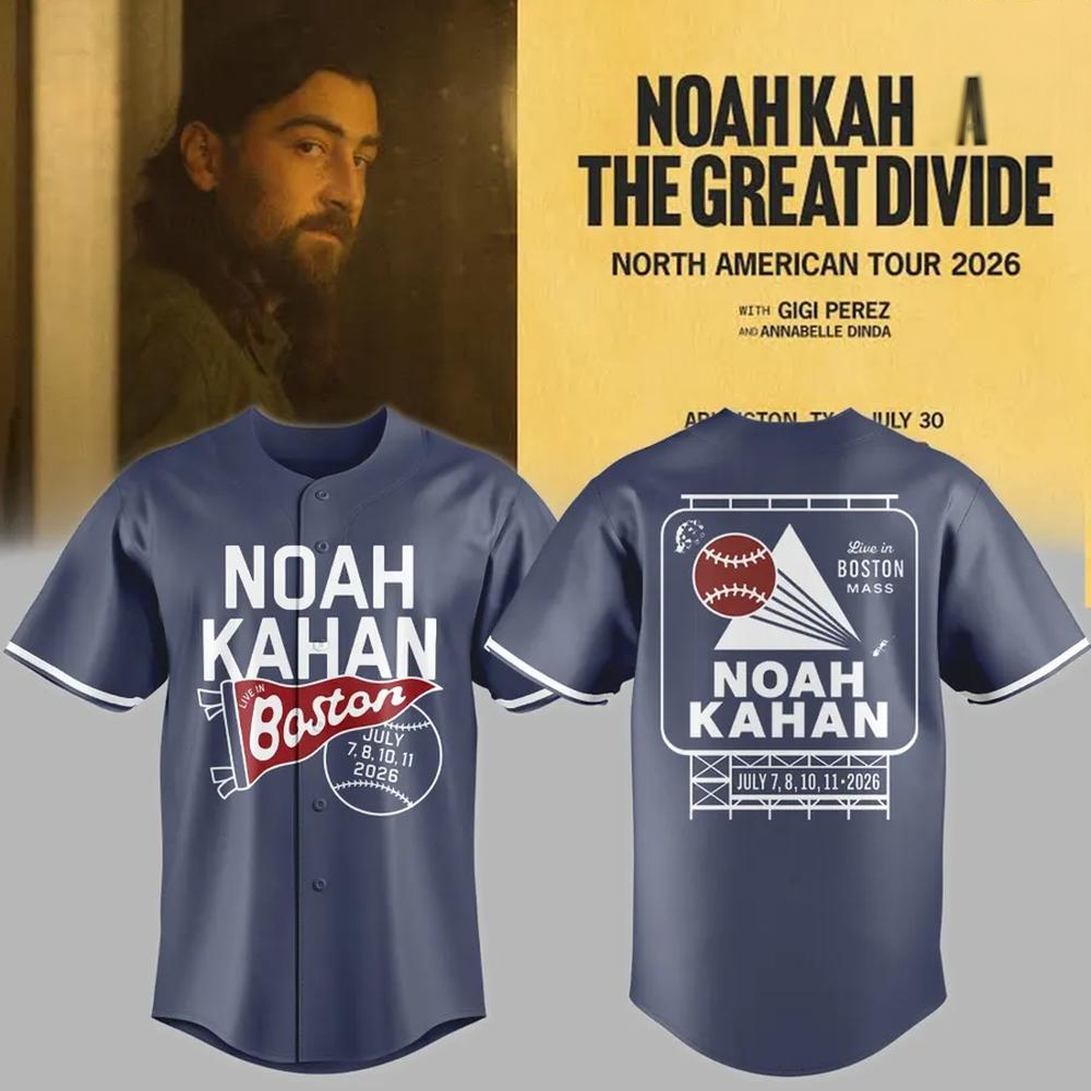 Noah Kahan Boston Red Sox Gray Great Divide Baseball Jersey