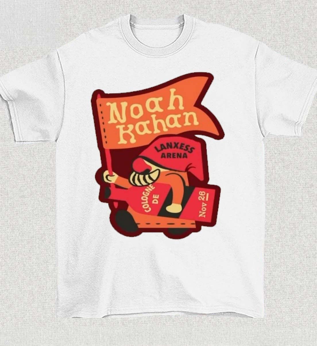 Noah Kahan Cologne Germany Lanxess Arena Nov 28 2026 Limited Edition Concert TShirt