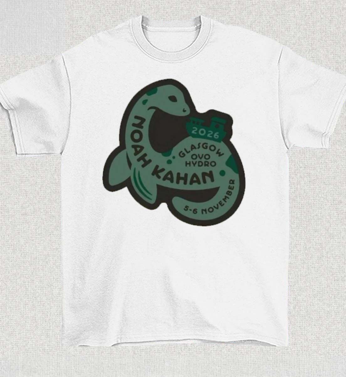 Noah Kahan Glasgow Scotland November 56 2026 OVO Hydro Exclusive Concert Shirt