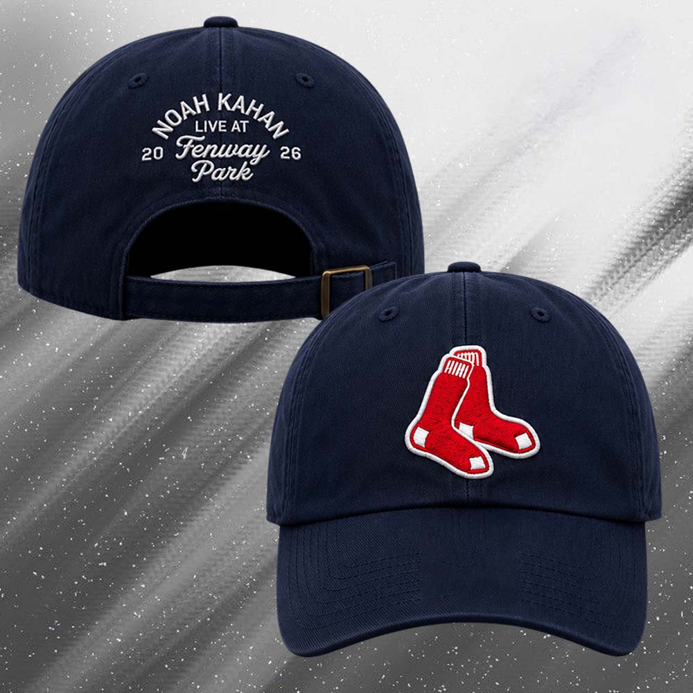 Noah Kahan The Great Divide Tour 2026 Live In Boston Exclusive Merch Fenway Park Classic Snapback Cap Hat