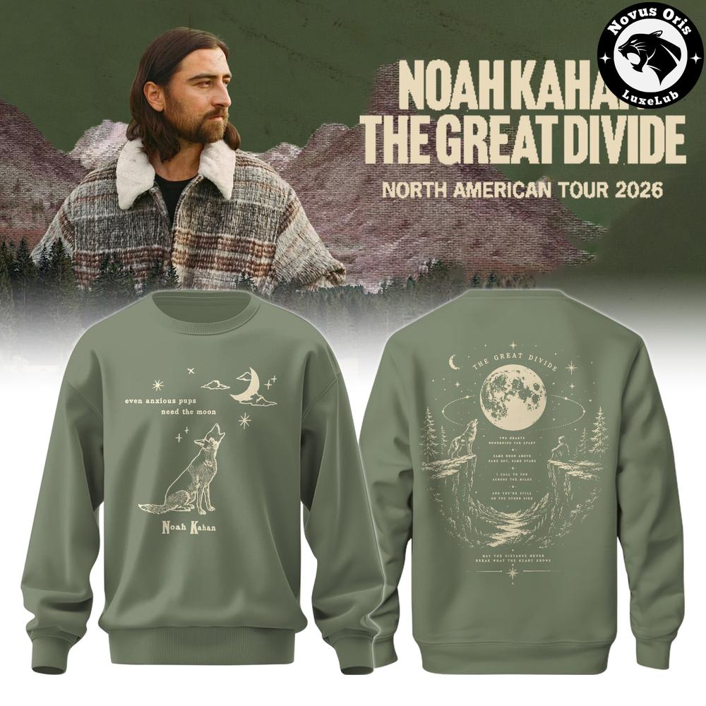 Noah Kahan The Great Divide Tour 2026 Sweatshirt 1 - Unicasport Noah Kahan The Great Divide Tour 2026 Sweatshirt
