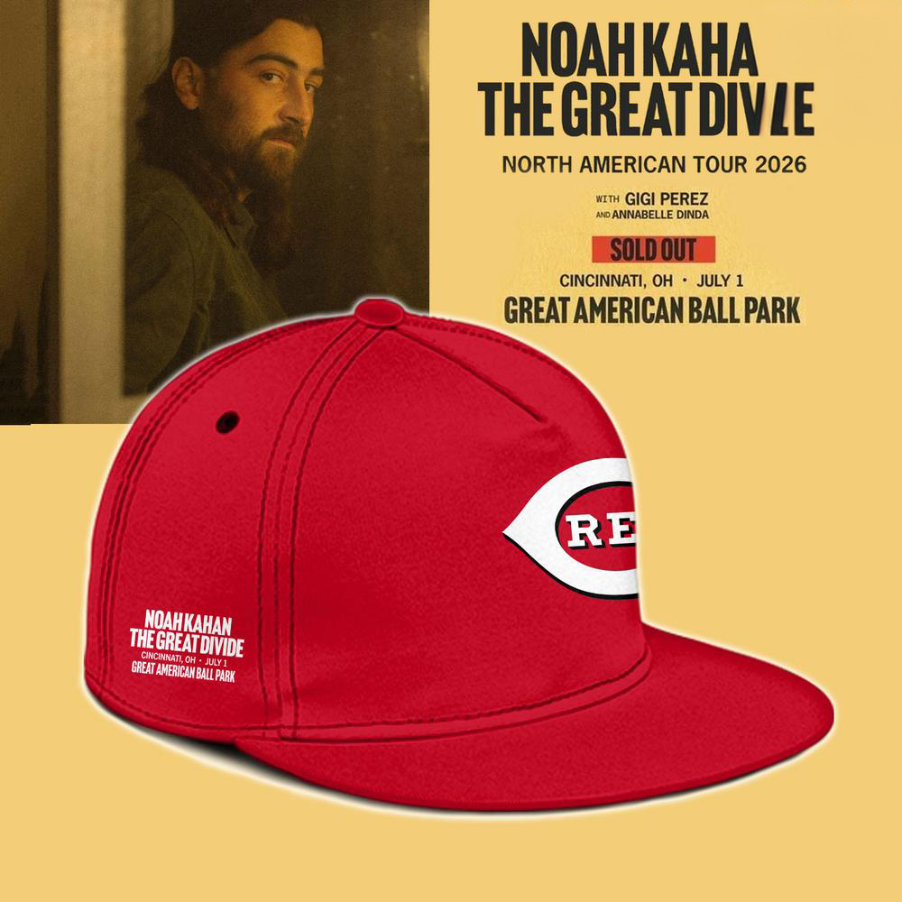 Noah Kahan x Cincinnati Reds Great Divide Concert T Shirt
